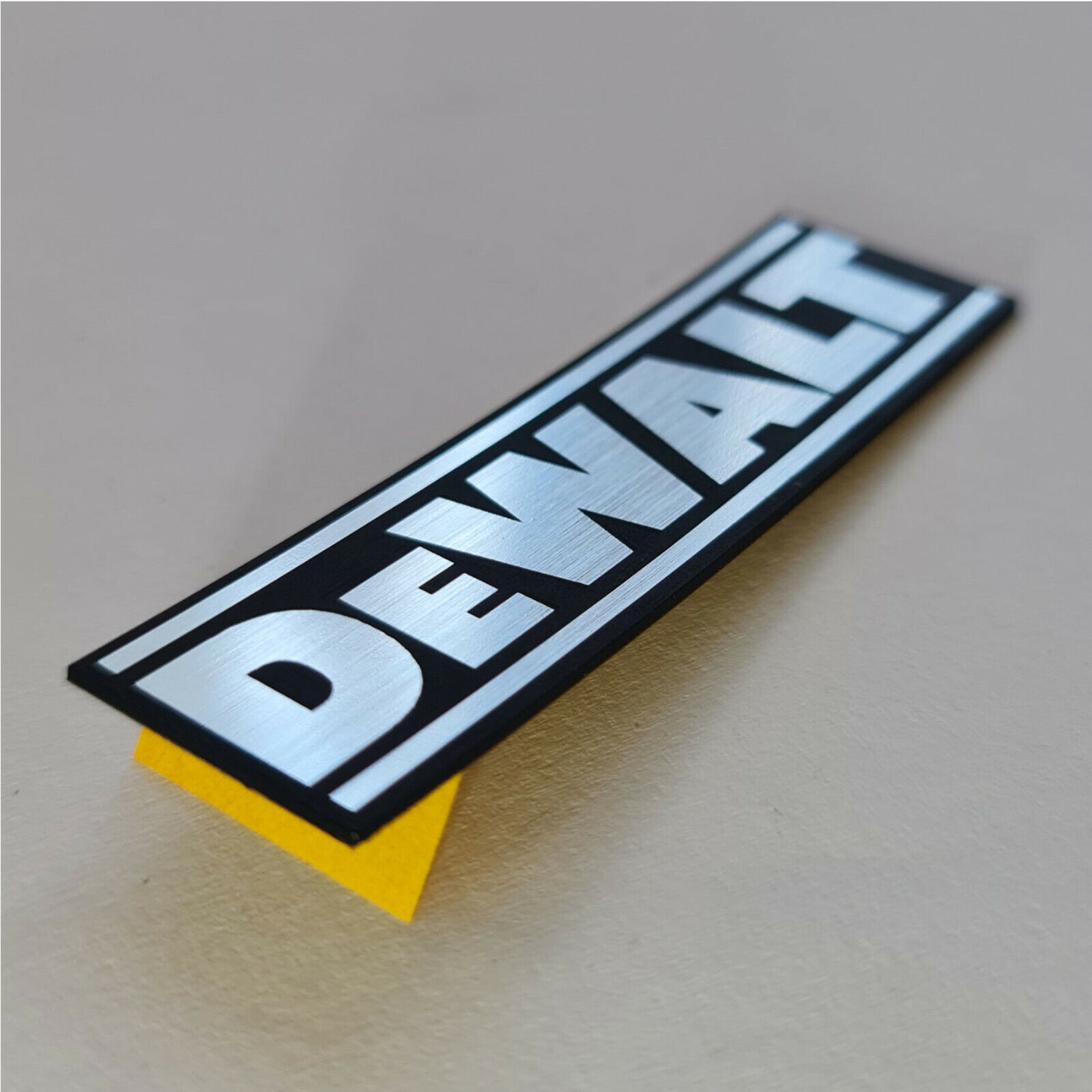 DeWalt - Sticker Case Badge Decal - Chrome Reflective - Two Emblems  Unbranded Does Not Apply - фотография #3