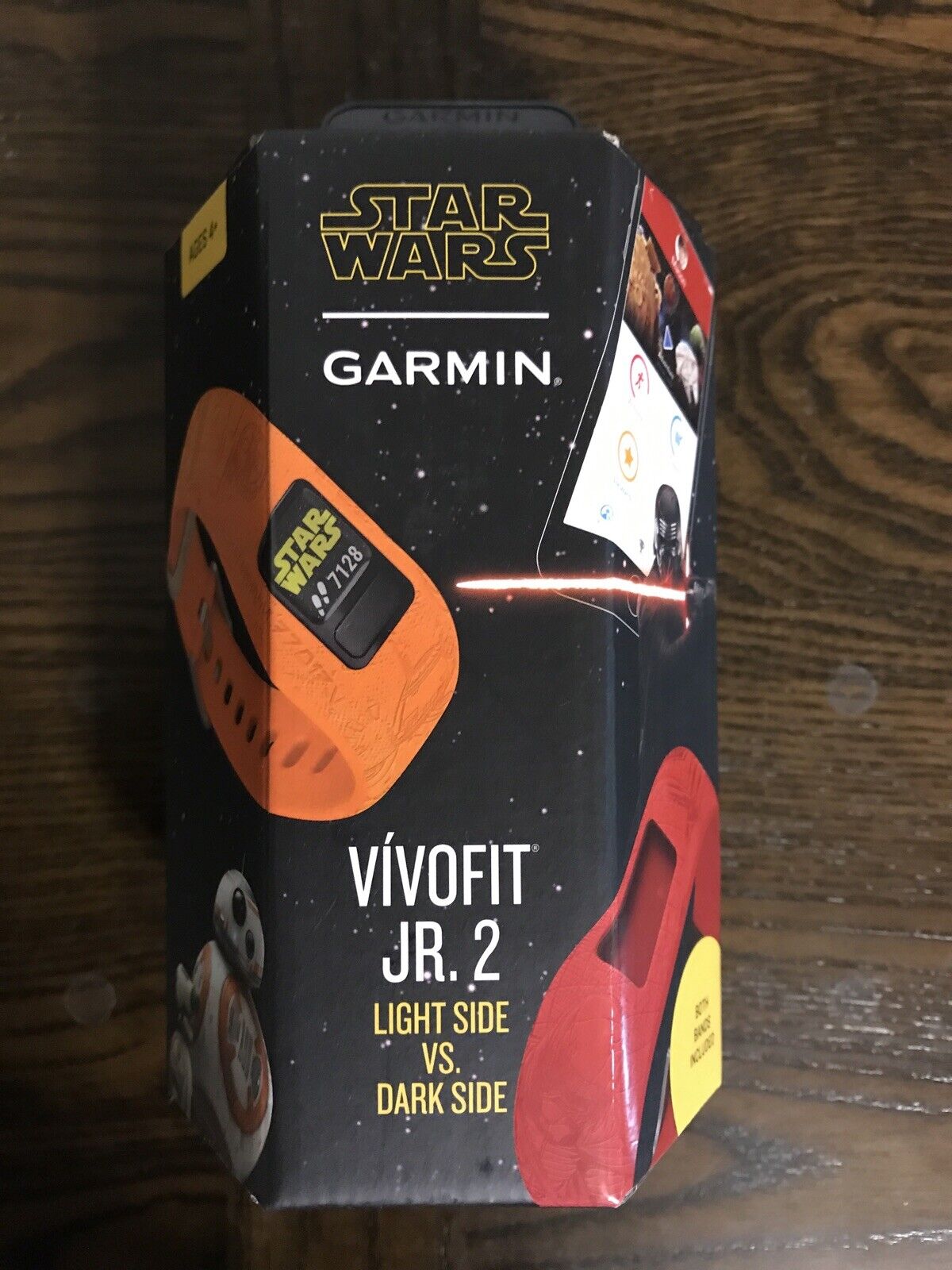Garmin Vivofit Jr. 2 Star Wars Light Side vs Dark Side, 2-set Bands, Brand New Garmin 0100190945