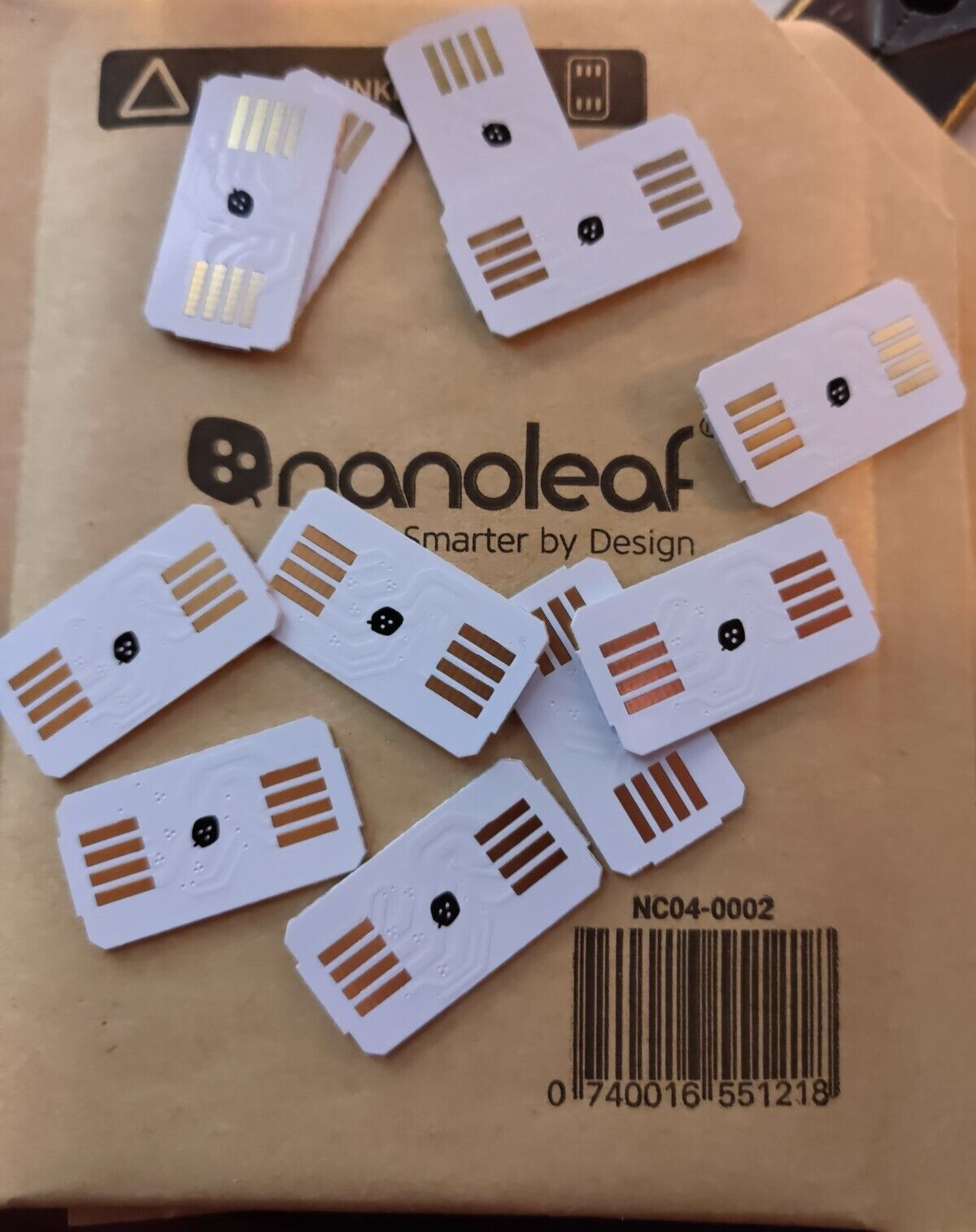 12x Nanoleaf AURORA Light Panels Rigid Linker Link Connector - (NC04-0002) Nanoleaf NC04-0010 - фотография #2
