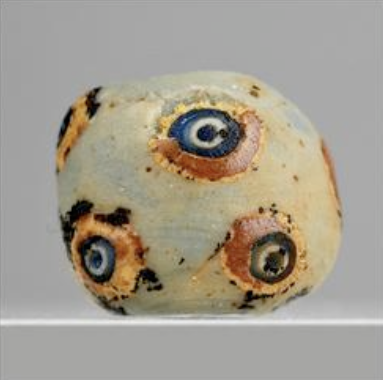 3 Amlash Ancient  Phoenician Glass Eye Beads ~ 600 BCE - 300 BCE ~ Lebanon Без бренда - фотография #3
