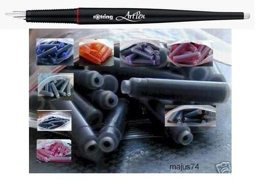 100 Calligraphy Pen Ink Cartridges for ROTRING ART PEN (pick from 9 colors  Unbranded Does Not Apply