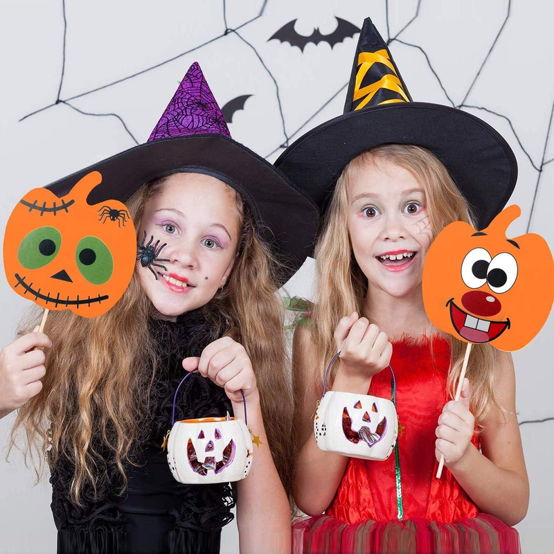 16 Kits Halloween Foam Pumpkin Craft Kits Foam Pumpkin Stickers Halloween Sticke Does not apply - фотография #6