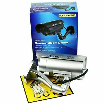 3 Pack IR Bullet Fake Dummy Surveillance Security Camera CCTV & Record Light HZDC-Sbullet bullet silver - фотография #2