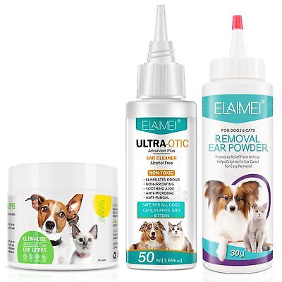 Dog Ear Cleaner 3PCS Dog & Cat Ear Cleaning SolutionPet Ear Wash Cle... SUPSERSR Does not apply - фотография #8