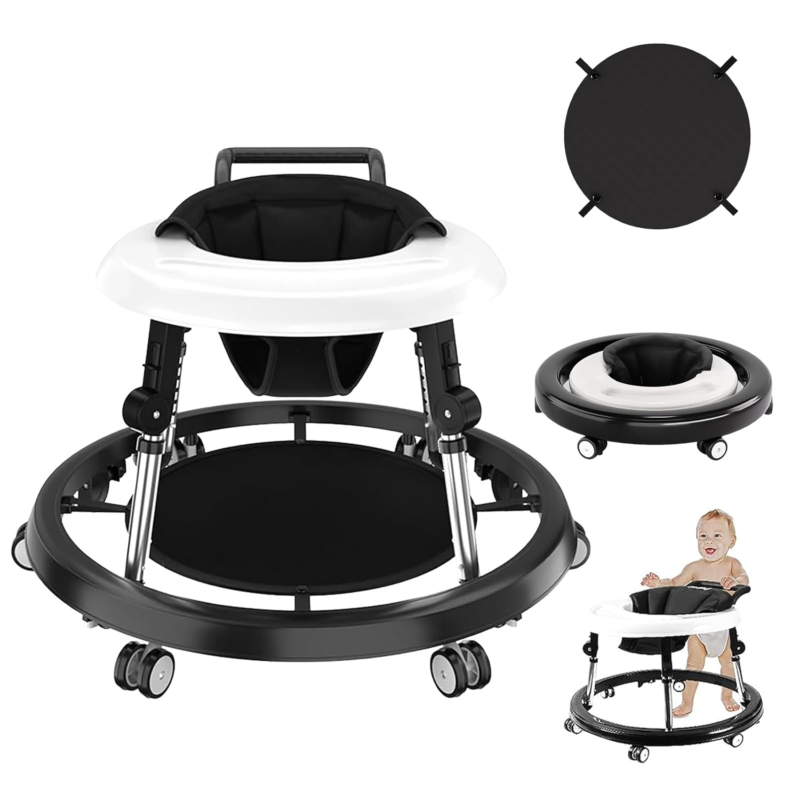Baby Walker with Wheels, Baby Walker for Boys Girls, Foldable Activity Mute Anti Does not apply - фотография #2