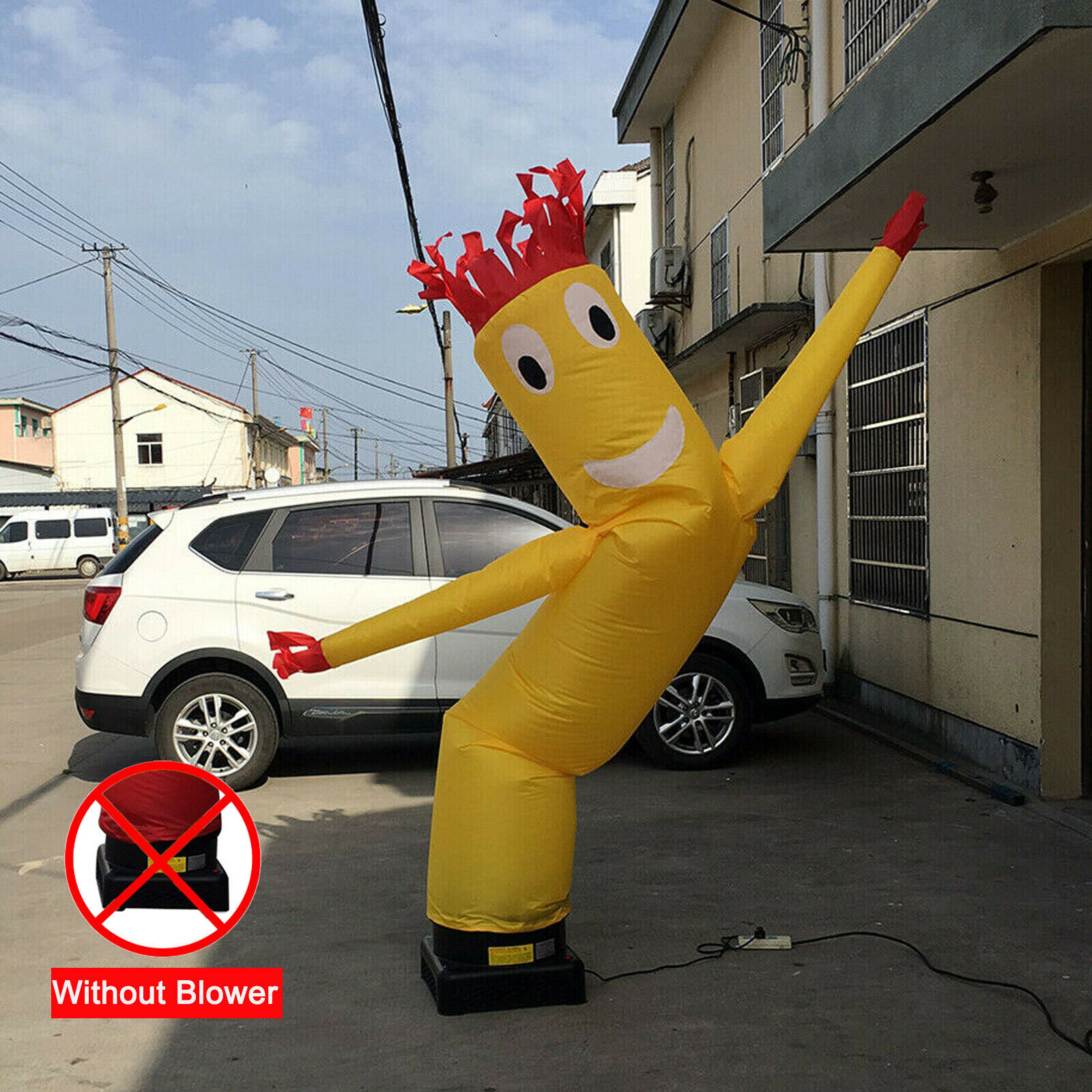 10FT Yellow Wind Dancer Air Puppet Sky Wavy Man Inflatable Tube No Blower USA Без бренда - фотография #7