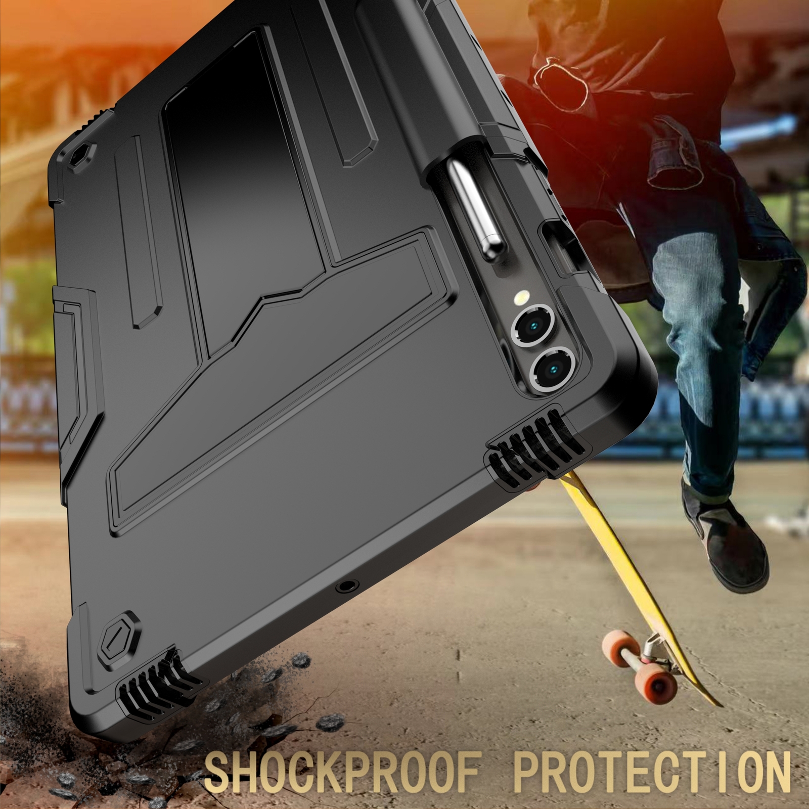 For Samsung Galaxy Tab S9+/FE+ X810/X818U Heavy Duty Stand Hybrid Case Cover Unbranded Does Not Apply - фотография #7
