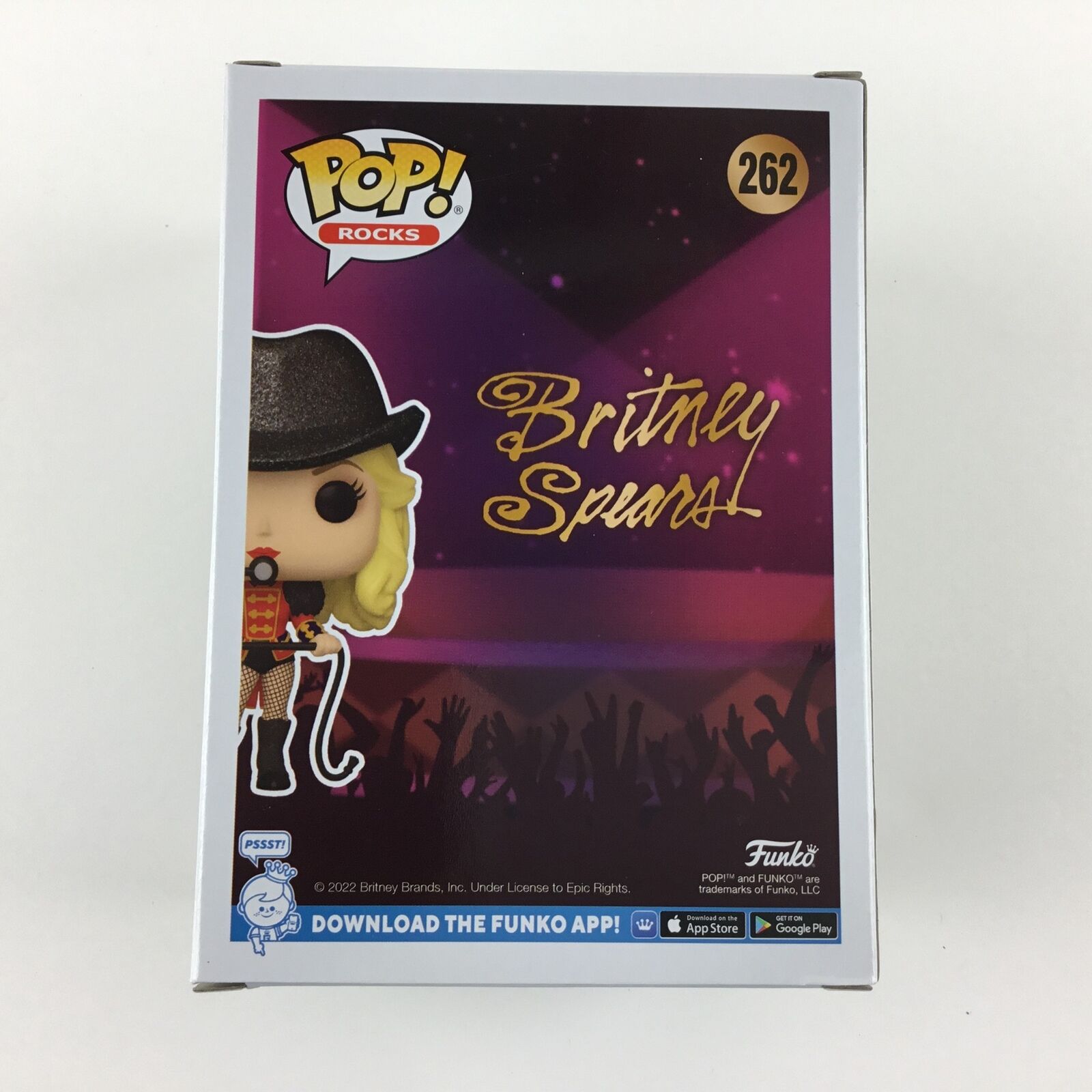 Funko Pop BRITNEY SPEARS AS RINGLEADER WITH HAT CIRCUS CHASE 262 New Near Mint Funko - фотография #5