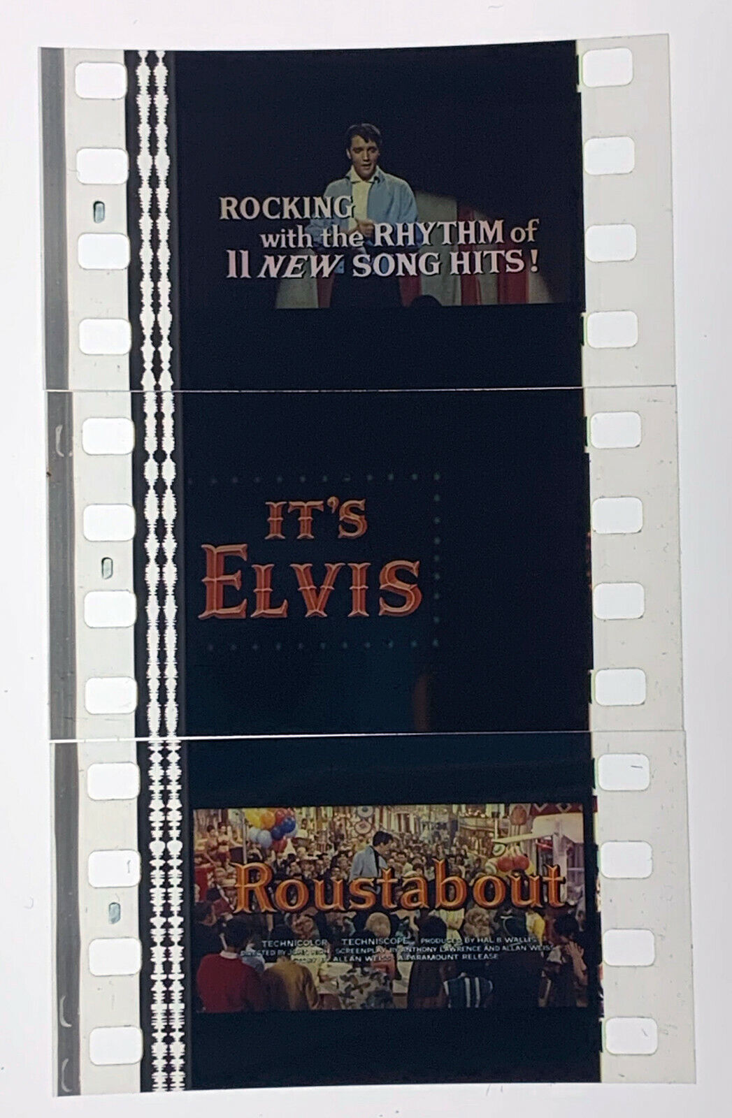 ROUSTABOUT (162 CELLS) ELVIS (1964) LOT OF 35MM UNMOUNTED FILM CELLS ~ VINTAGE Без бренда