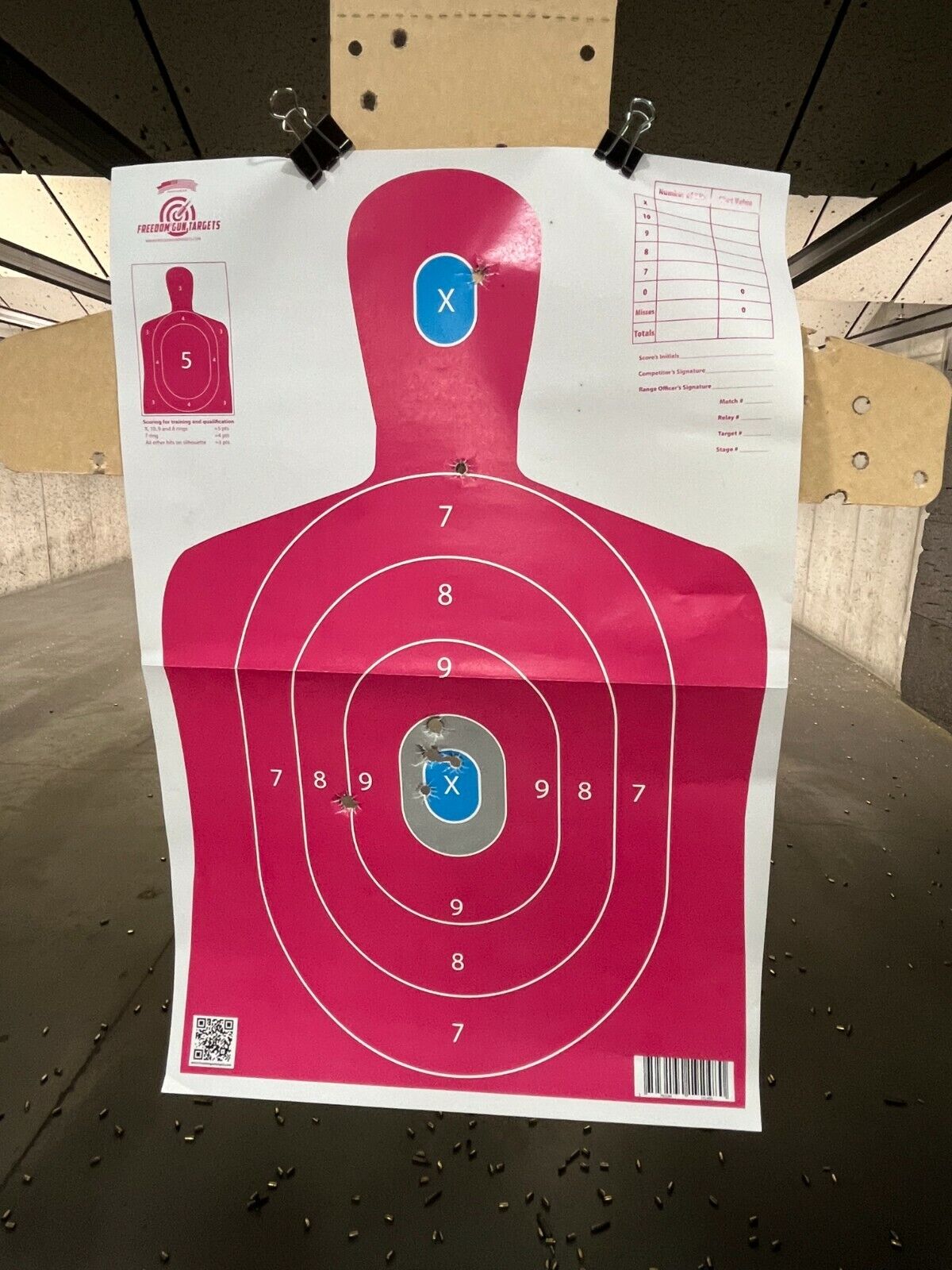 25 Paper Shooting Targets Range Gun Rifle Pistol Firearms Pink Silhouette 12x18 Freedom Gun Targets 93817 - фотография #2