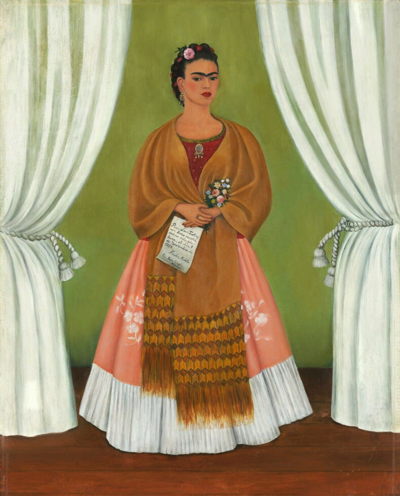 Print -   Self-Portrait Dedicated to Leon Trotsky, 1937 - by Frida Kahlo Без бренда