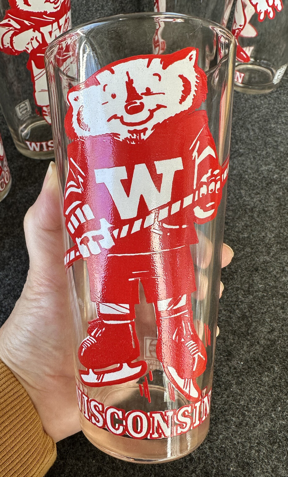 Rare Complete Set Six PEPSI 1970s Wisconsin Collector Series Sports Bucky Badger Pepsi - фотография #17