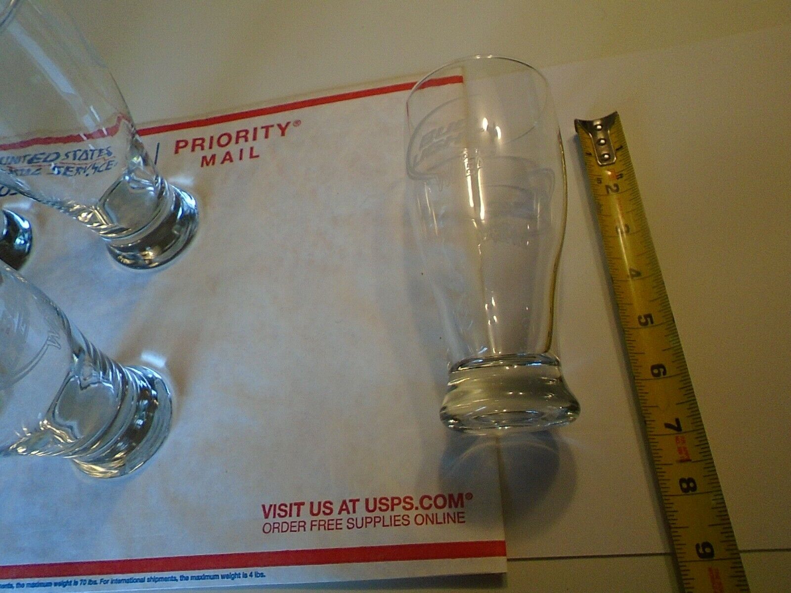 Bud Light Golden Wheat Beer Glass budweiser lot of 6 clean Budweiser - фотография #4