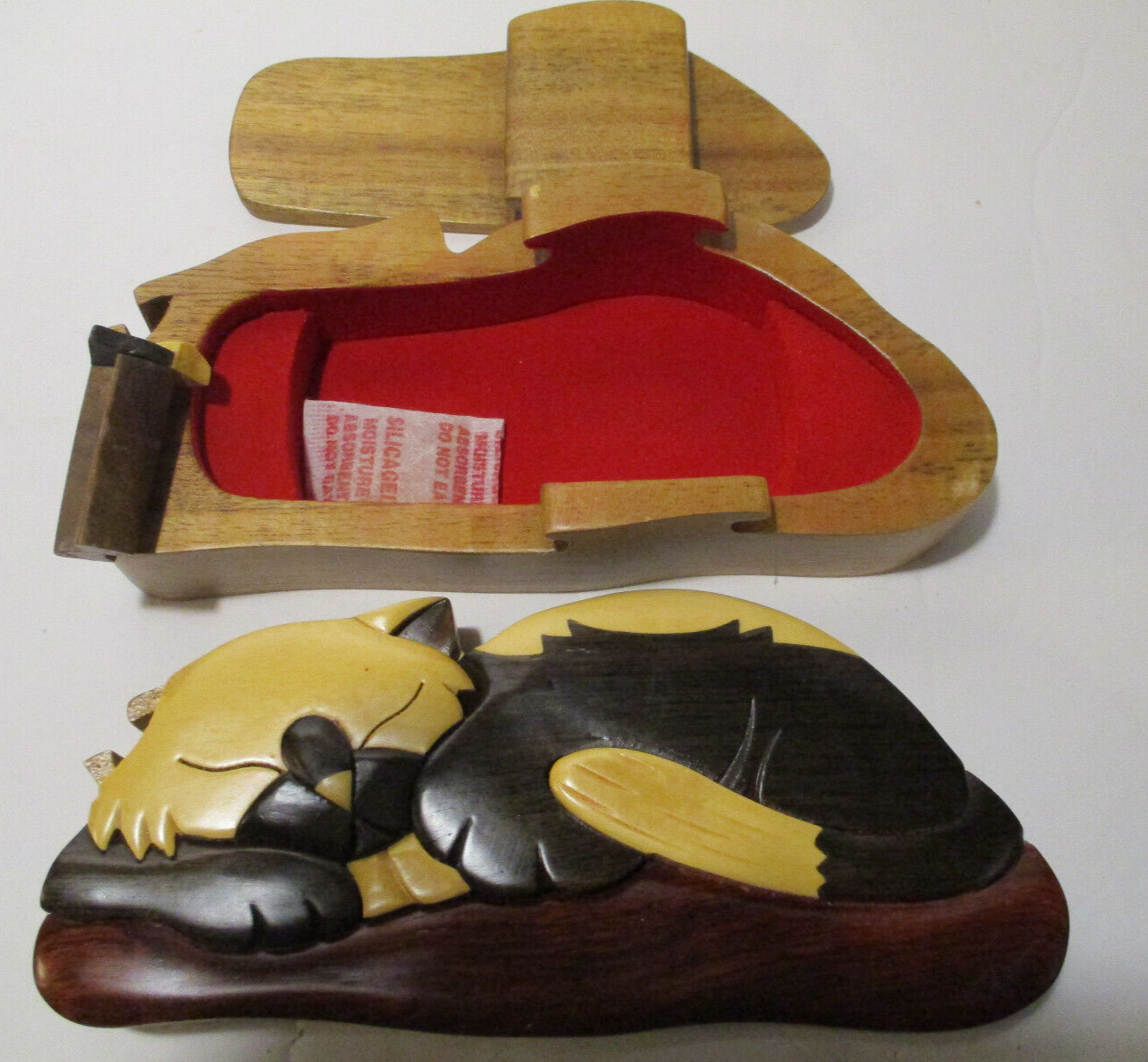 Puzzle Box "Sleeping Cat"  D. Terrico - Exotic Woods - Hidden Compartment - NEW Без бренда - фотография #2