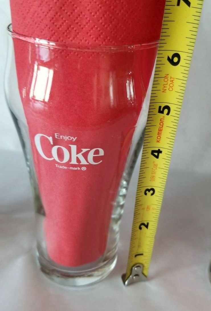 3 Vintage Enjoy Coca Cola Coke Glasses  Coca-Cola - фотография #7