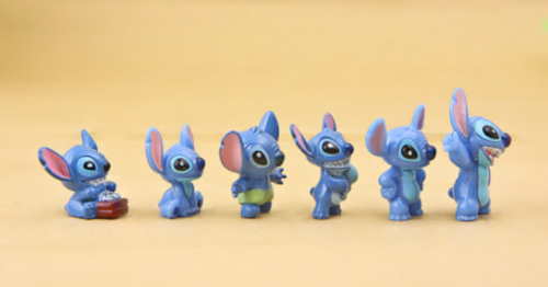 12Pcs/SET Cute Disney Lilo & Stitch Scrump Mini Action Figures PVC Toys Dolls Disney - фотография #6