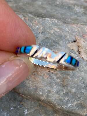 Navajo Lapis, Turquoise, Blue Opal Stacker Ring Nizhoni Traders LLC Navajo Lapis, Turquo 2cba7af2-8415-