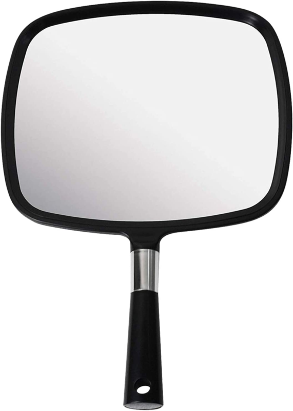 Snowflakes Hand Held Mirror, Large and Comfy Hand Mirror with Handle for Salon ( Does not apply - фотография #2