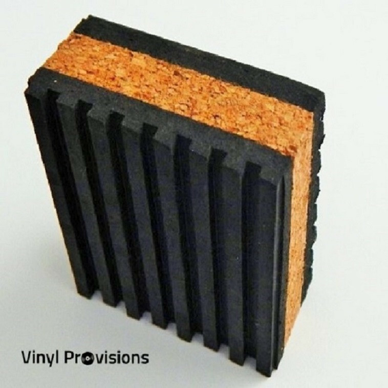 8-Pack Anti Vibration Pads 2" x 2" x 7/8" Cork Audio & Turntable Isolation Feet Vinyl Provisions - фотография #2