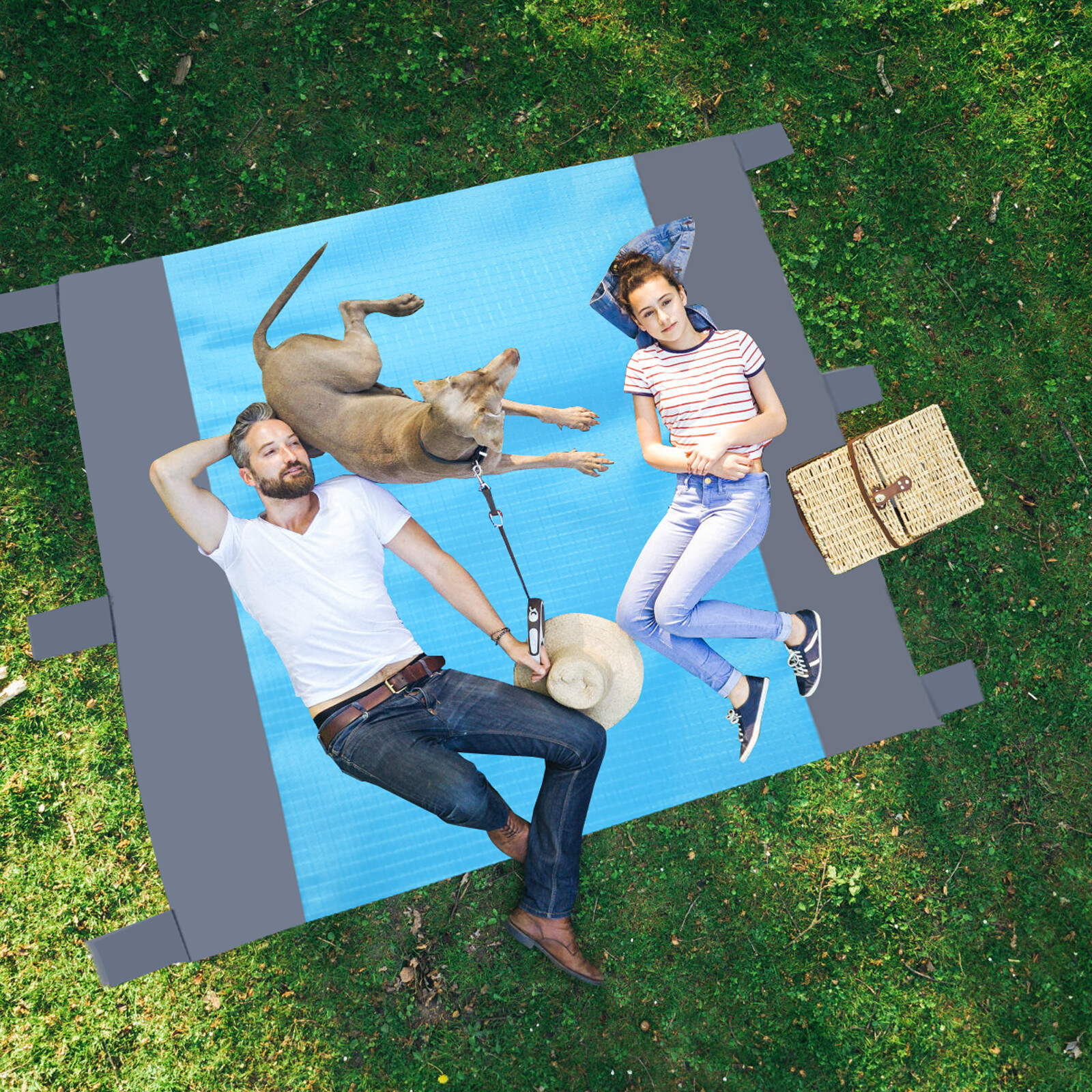 Beach Mat Picnic Pad 108x85" Outdoor Waterproof Pocket Sandproof Camping Travel VECELO - фотография #4
