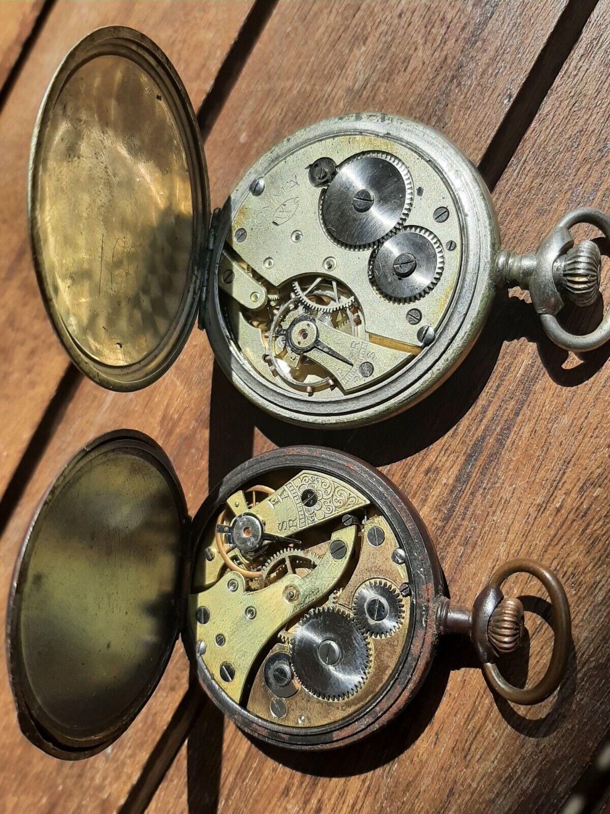 Cyma Pocket Watch & Antique Swiss Pocket Watch For Parts or Repair Lot x 2 CYMA - фотография #10