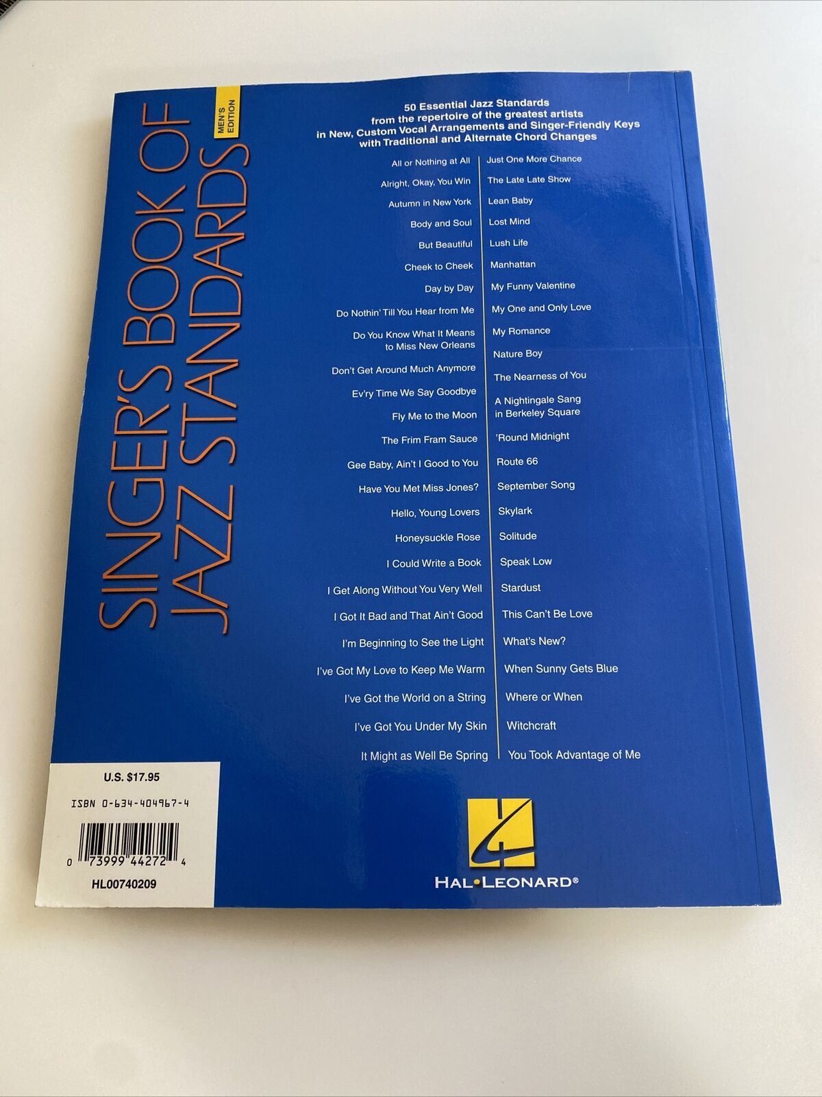 The Singer's Book of Jazz Standards - Men's Edition Men's Edition abd Без бренда 00740209 - фотография #3