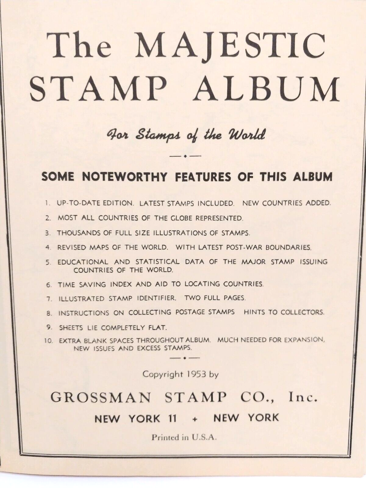 Stamp Albums Worldwide Vintage Philately Lot/5 Books 1950's Majestic Discoverer Unbranded - фотография #8