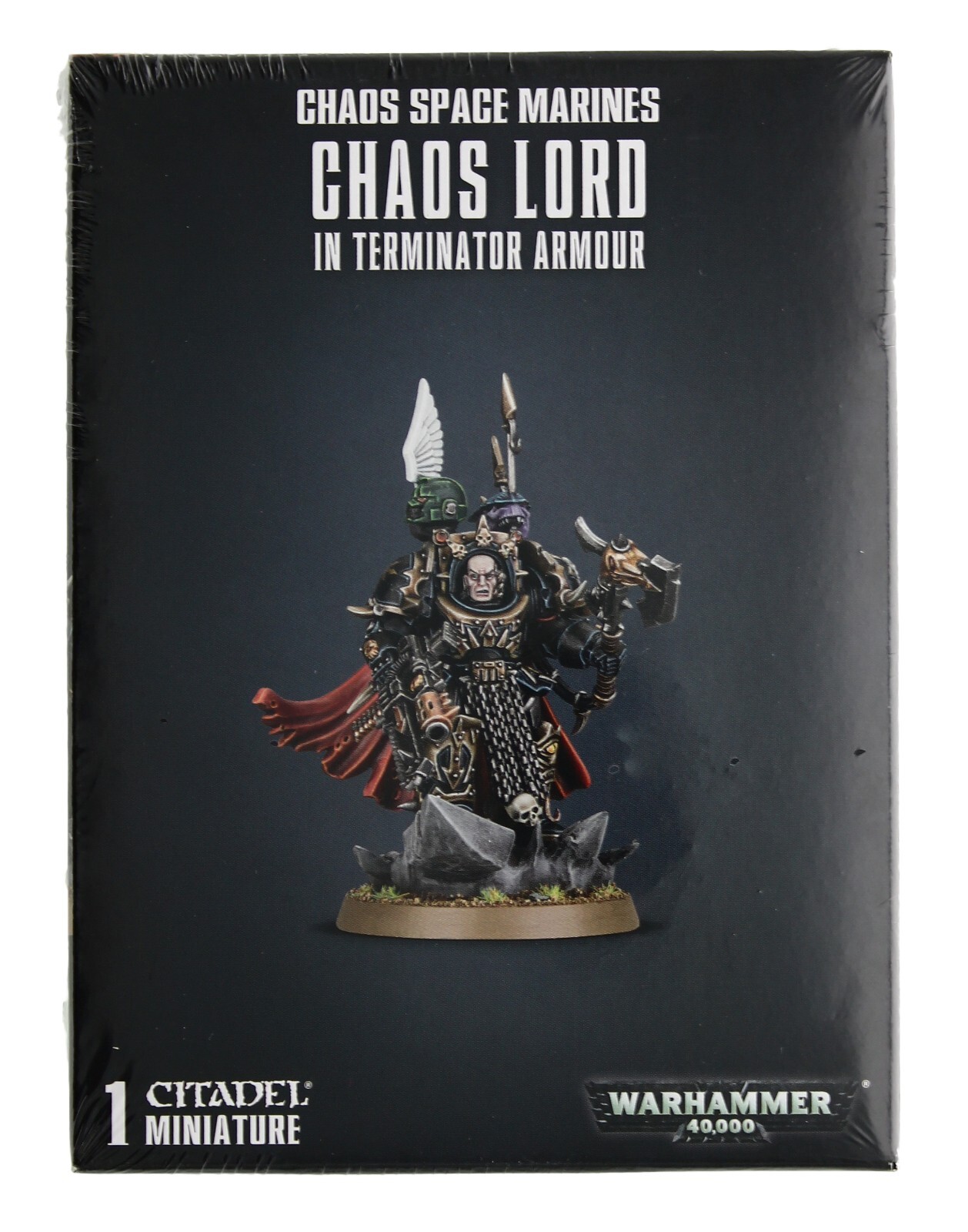 Warhammer 40K Chaos Lord in Terminator Armour, Chaos Space Marines Miniature Games Workshop 43-12