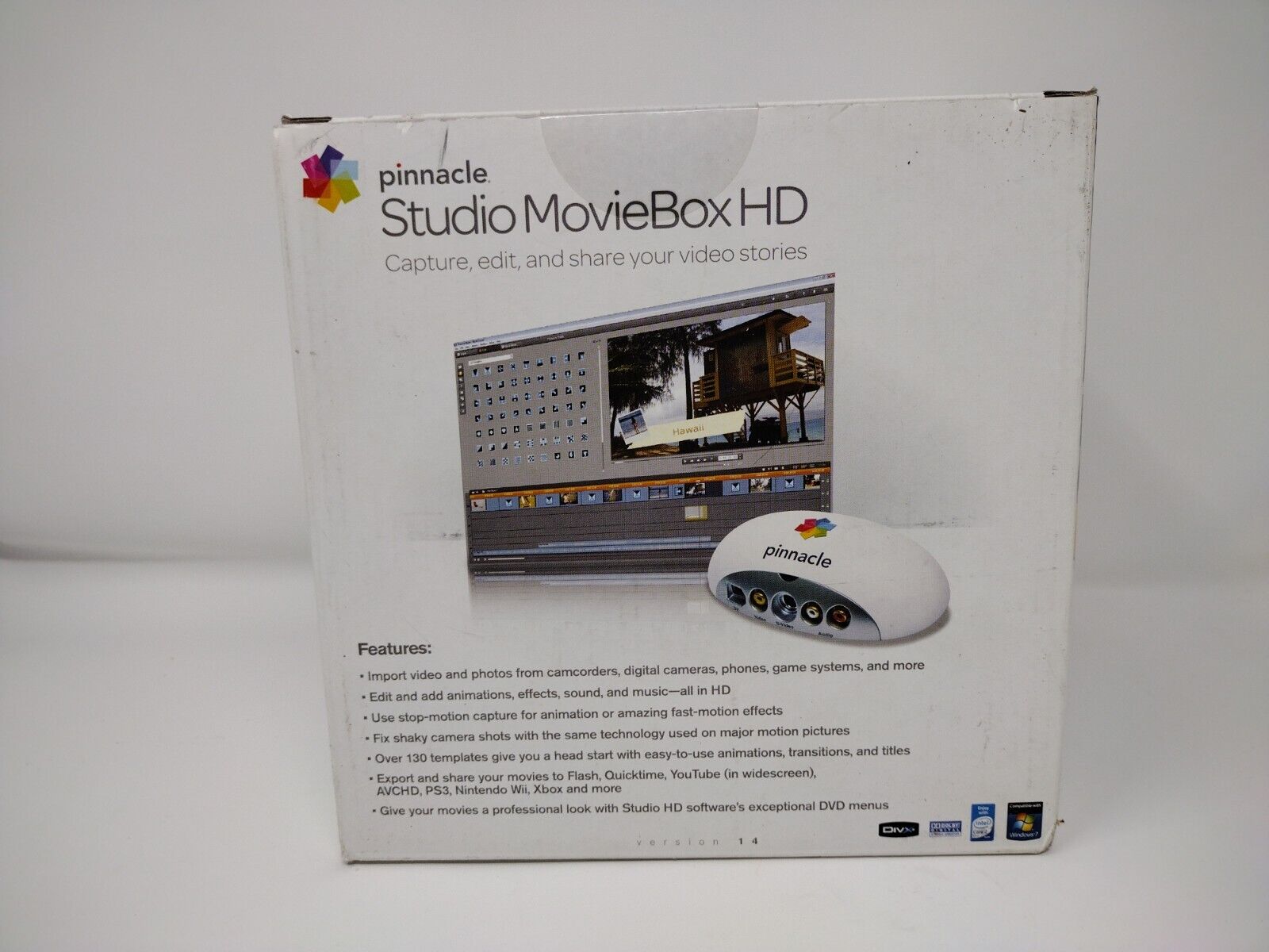 Pinnacle Systems Studio MovieBox USB HD Video Editing New Sealed Avid 123 - фотография #4