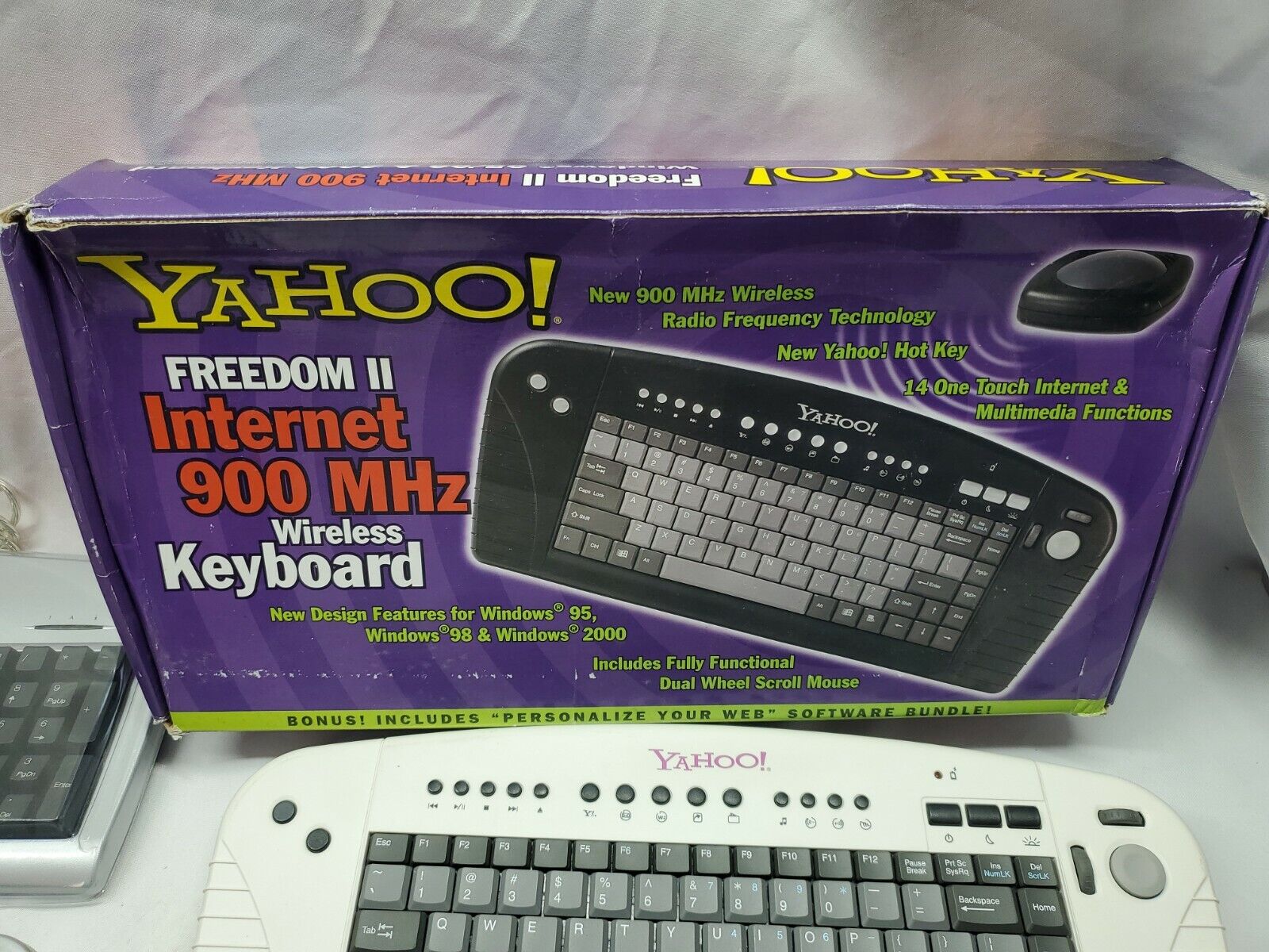 Yahoo! Direct Access Internet Keyboard Vintage lot wired & Wireless mouse yahoo Does Not Apply - фотография #11