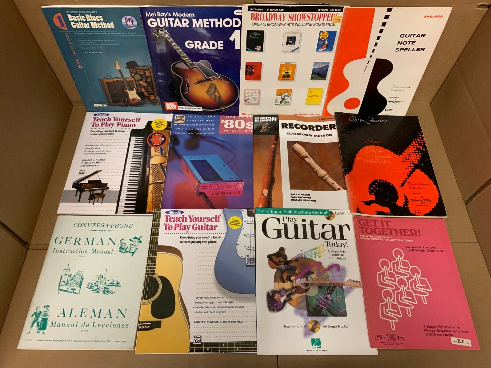 Lot of 10 Music Sheet Choral Lessons Chord Song Guitar Piano Book Set RANDOM Mix Без бренда - фотография #3