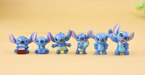 12Pcs/SET Cute Disney Lilo & Stitch Scrump Mini Action Figures PVC Toys Dolls Disney - фотография #5