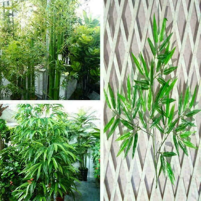 20Pcs Home Decoration Artificial Bamboo Leaf Tree Green Plant Beautiful Gift USA Unbranded Does not apply - фотография #9
