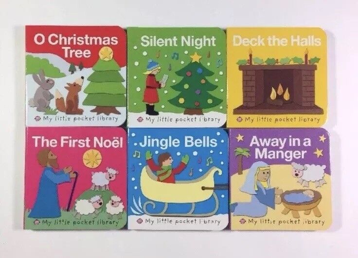 Christmas Childrens Board Books Box Set Pocket Library Lot 6  Prddy - фотография #10