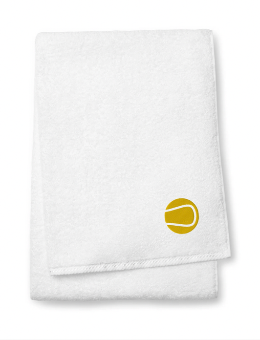 White Tennis Towel (Tennis Ball Embroidery) Cali City Apparel - фотография #3