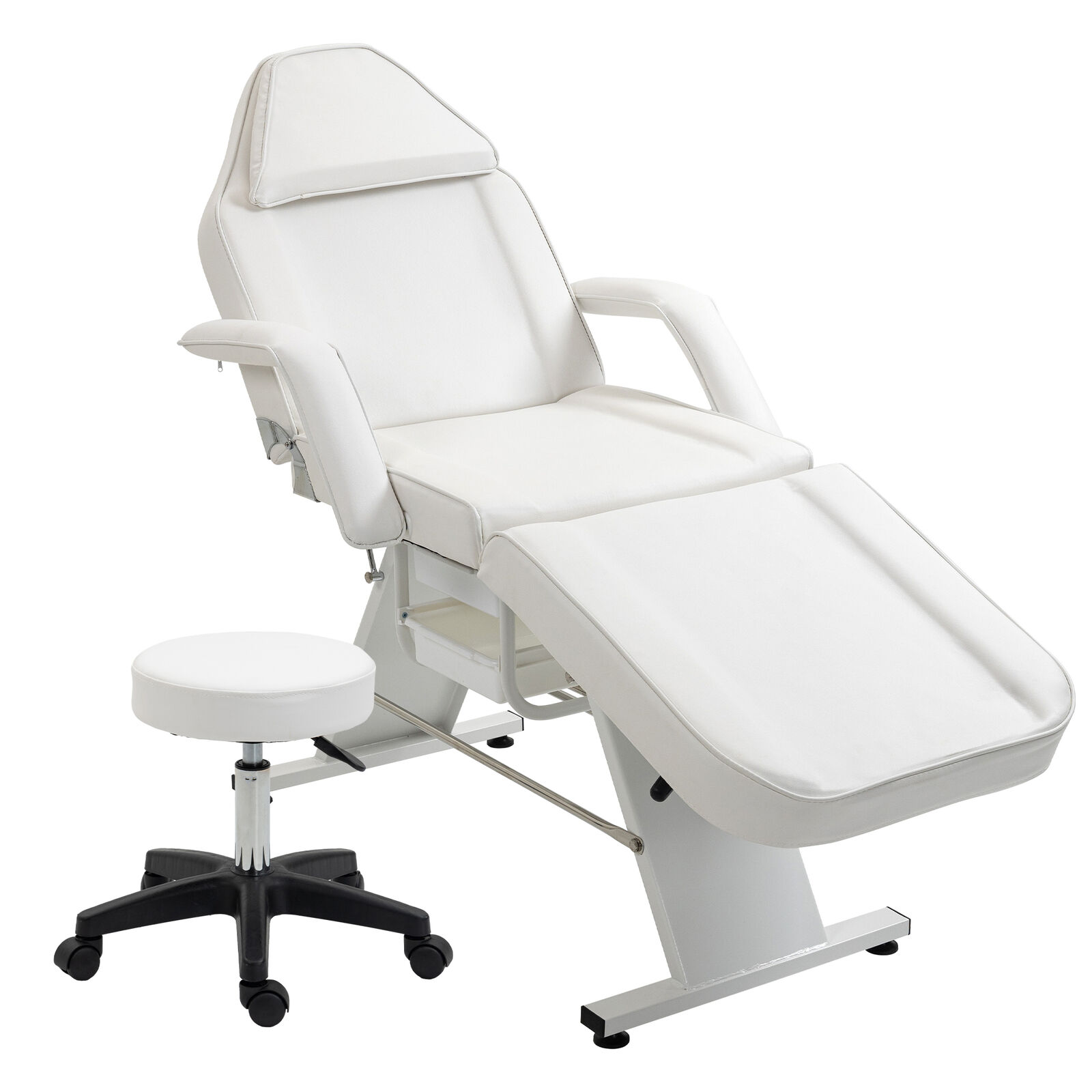 Massage Salon Tattoo Chair Multi-Purpose 3-Section Facial Bed Table Unbranded