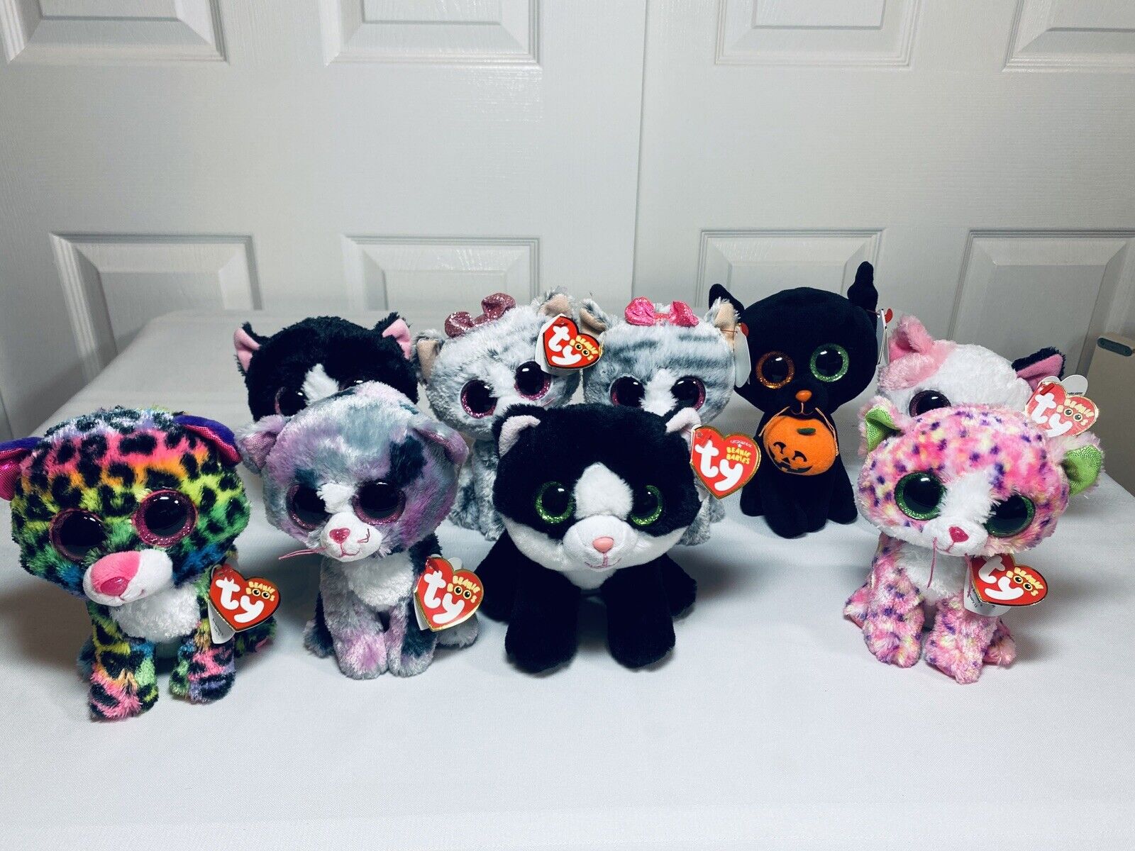 Ty Beanie Boos Lot of 9 MWMT 6 inch Rare or Retired Cat Plushies New Old Stock Ty - фотография #18