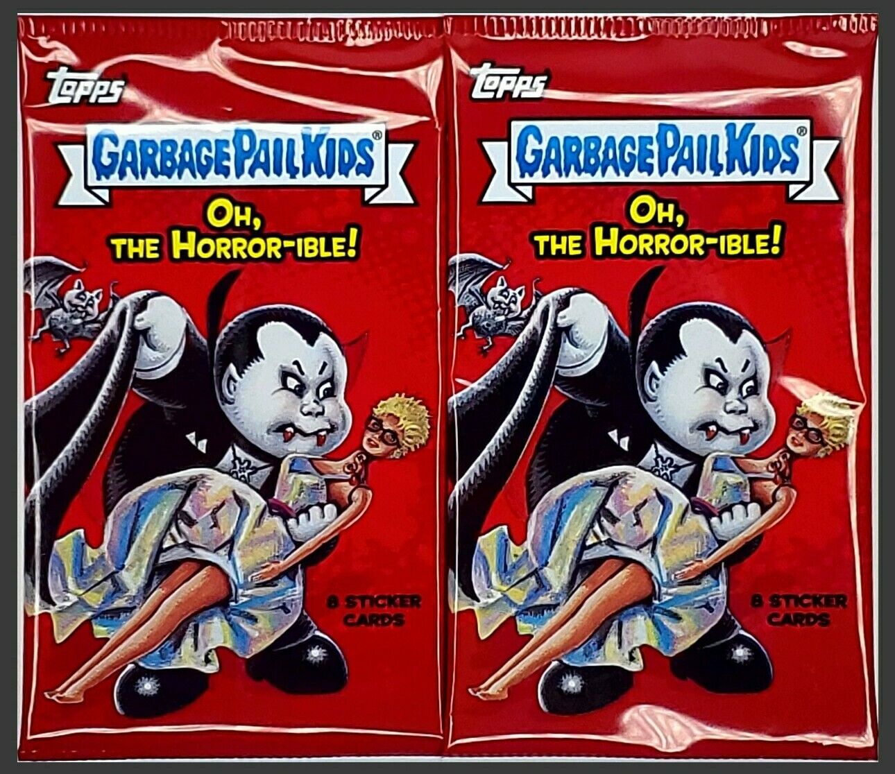 Topps Garbage Pail Kids 2018 Oh, The Horror-ible 2 Single Pack Lot SEALED NEW Без бренда