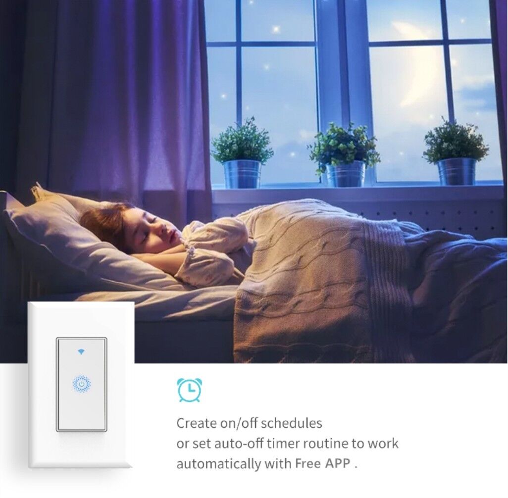 Nexete Smart Light Switch WiFi In-Wall Remote Alexa Google Smart Life app  nexete KS602 - фотография #2