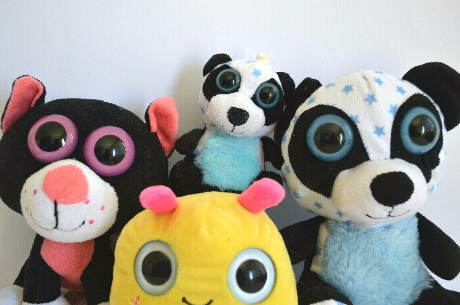 Big Eyes Cute Plush Cuddly Toys Dolls Snail Panther Panda 20CM  3 Lot Plus Bonus Unbranded Does Not Apply - фотография #2