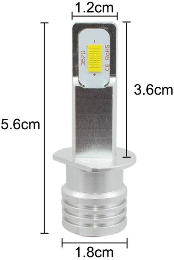 2X MINI H1 LED Headlight Bulbs Conversion Kit 100W 6500K High/Low Beam Lamp Ridroid RA-1145CDWA - фотография #6