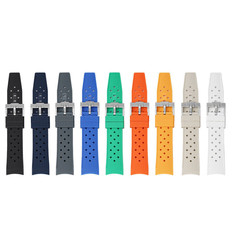 22MM Watch Strap Liquid Silicone For Blancpain & Swatch Fifty Fathoms With Tools Unbranded