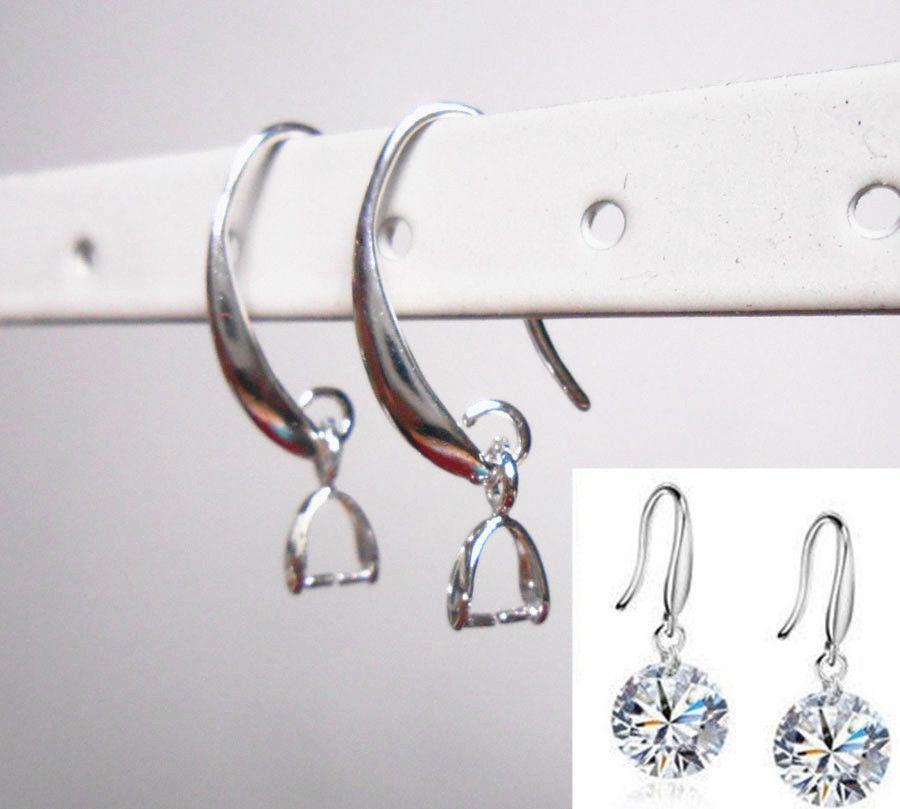 Wholesale Silver Plated Earrings Hooks Ball DIY Jewelry Accessory Wire Findings Unbranded Does Not Apply - фотография #6