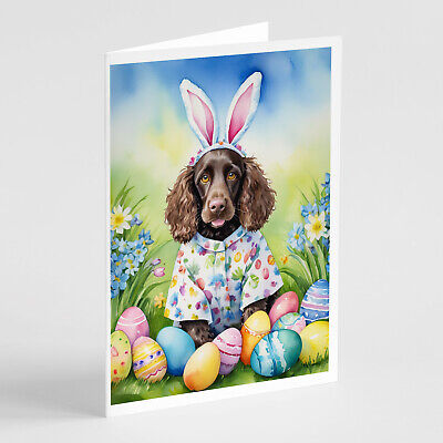 Water Spaniel Easter Egg Hunt Greeting Cards Envelopes Pack 8 DAC5197GCA7P Без бренда