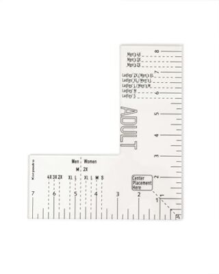 Tshirt Ruler Guide for Vinyl Alignment - Left Chest T Shirt Ruler Alignment T... Karpoulra Does not apply