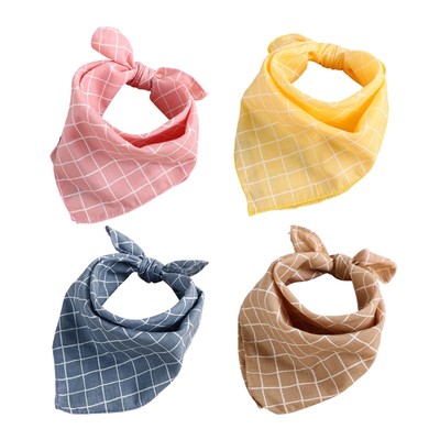 4PCS Pet Bandanas Cotton Washable Dog Bandanas Scarf Bowties Collar Pet Square Unbranded Does Not Apply - фотография #2