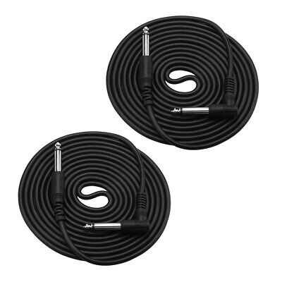 4 Pack 10FT 1/4" 5MM Electric Guitar Bass Cable INSTRUMENT AMP Cord RIGHT ANGLE Unbranded Does Not Apply - фотография #8