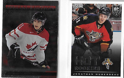 Jonathan Huberdeau 2013-14 Panini Score Hot Rookies RC w/ Bonus Team Canada Card Без бренда