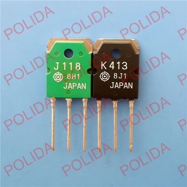 1PAIR Transistor HITACHI TO-3P 2SJ118/2SK413 J118/K413 Hitachi Does Not Apply