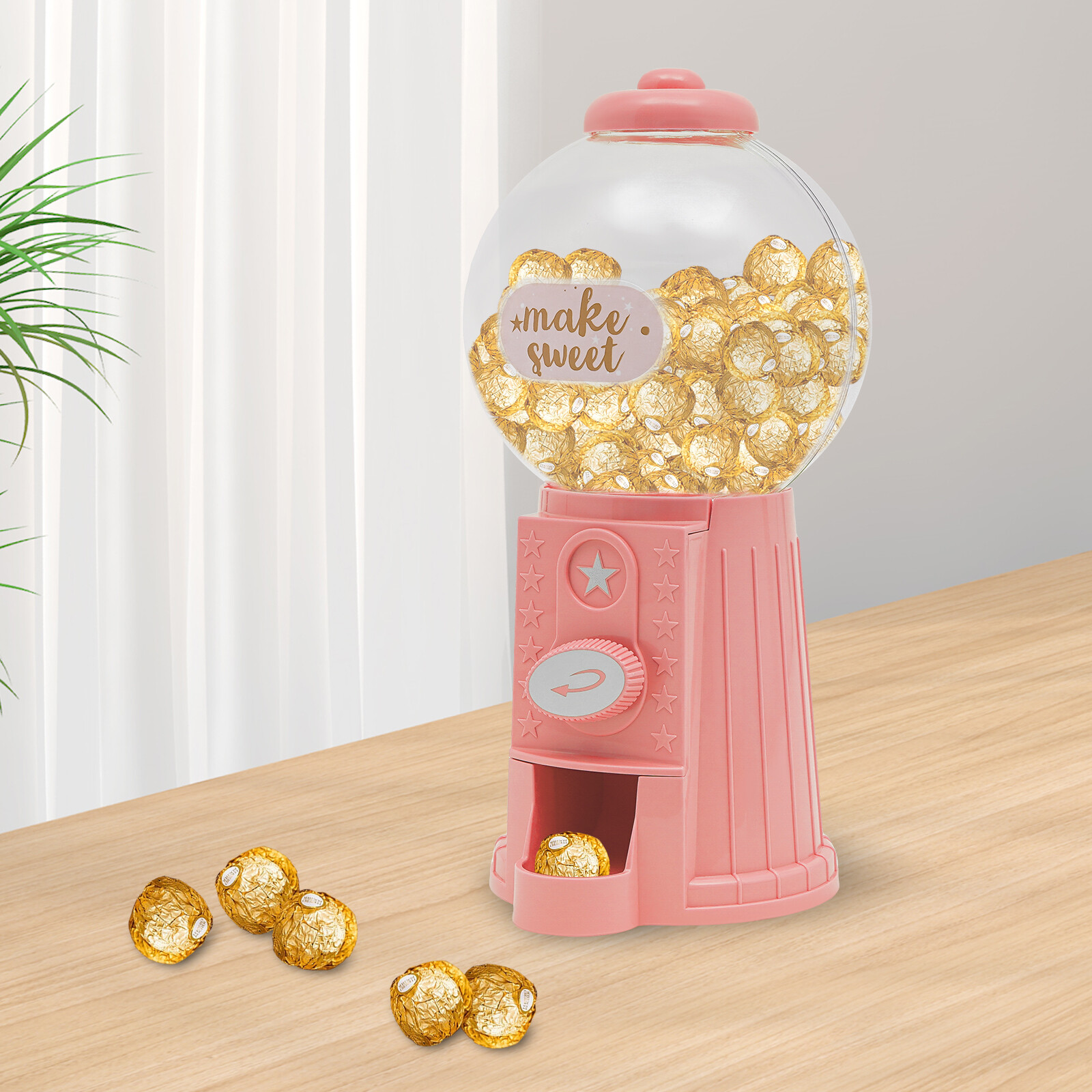 Candy Dispenser, Cute Wending Machine for Desktop, Manual Candy Machine, Pink Unbranded Does not apply - фотография #20